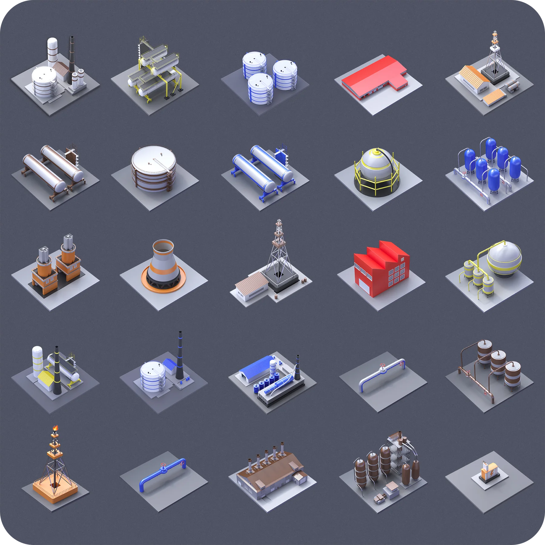 Icon set grid