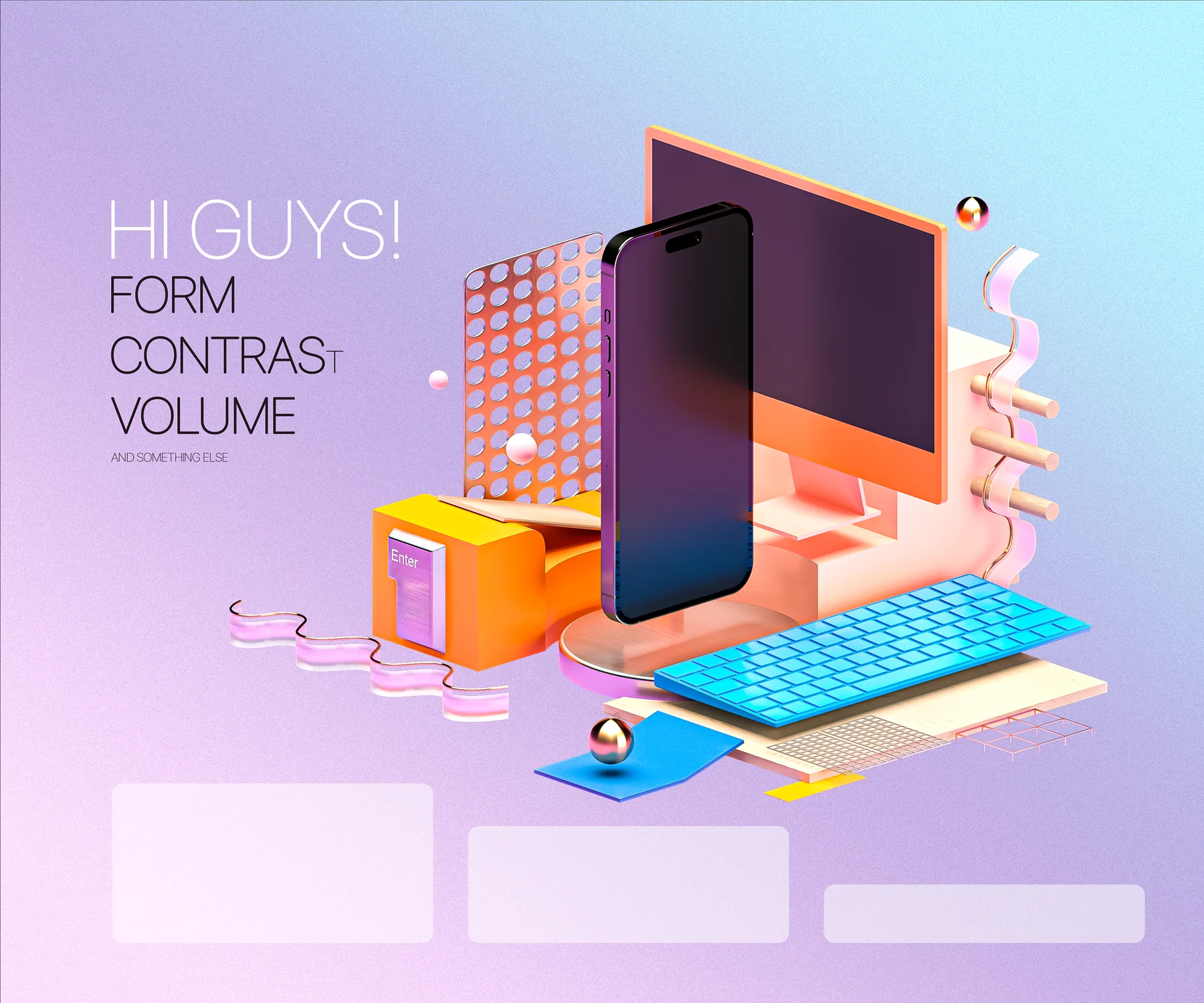 Desktop illustration